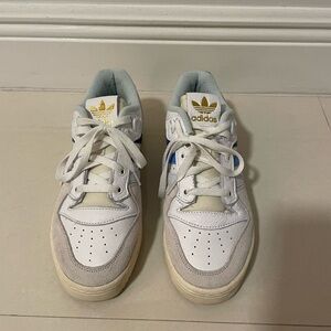 Adidas sneakers, shades of blue